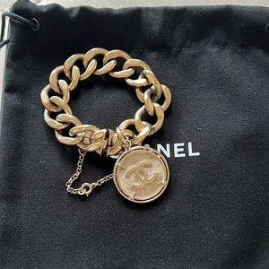 Chanel Medallion CC chain link bracelet